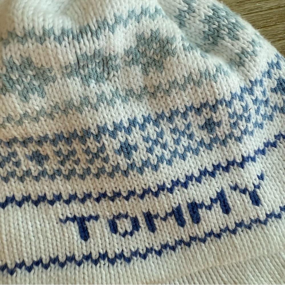 Infant winter hat Tommy Thomas personalized fair isle size 6-12 - Picture 2 of 5